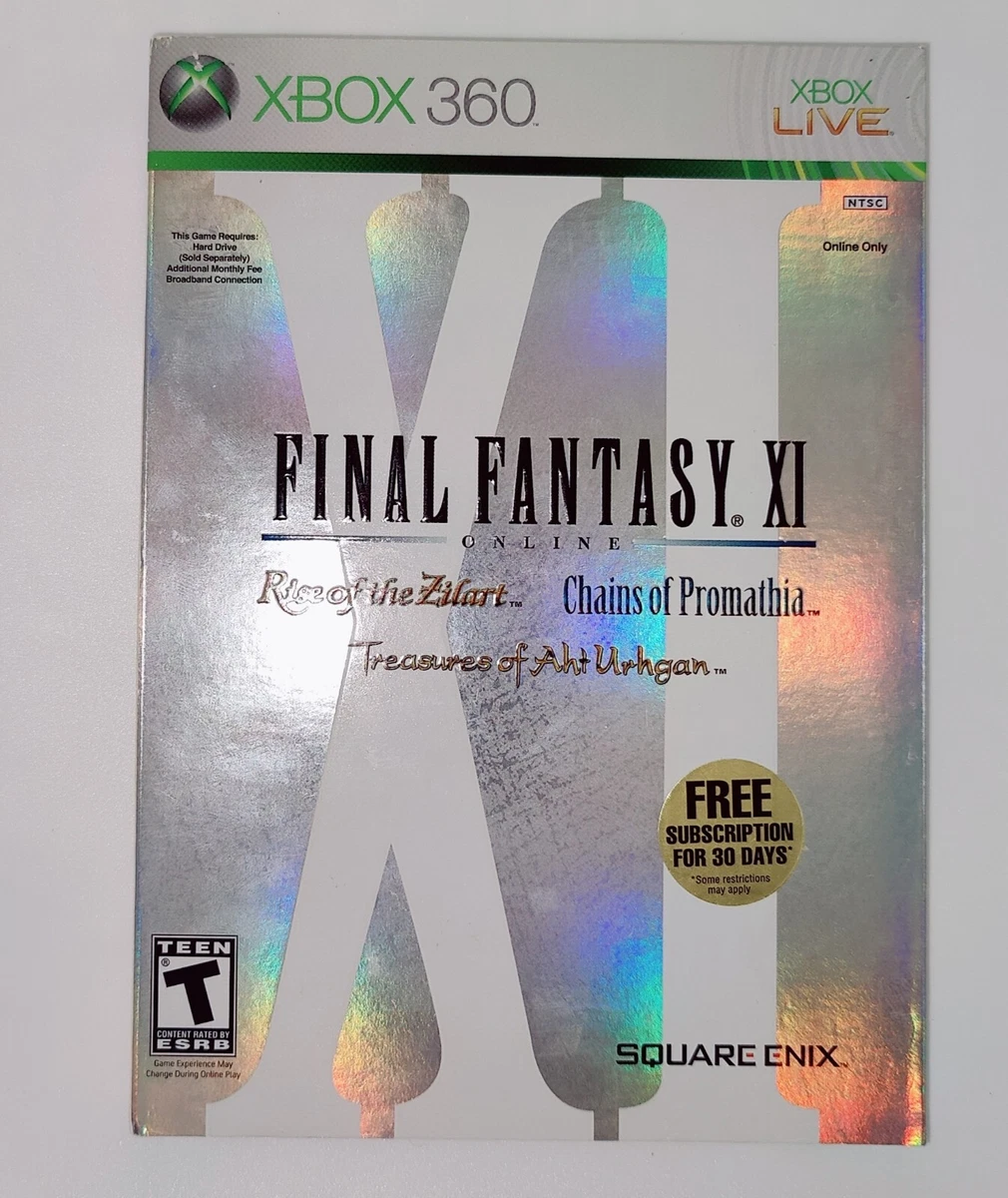 Final Fantasy XI Online Microsoft Xbox 360 Original Factory