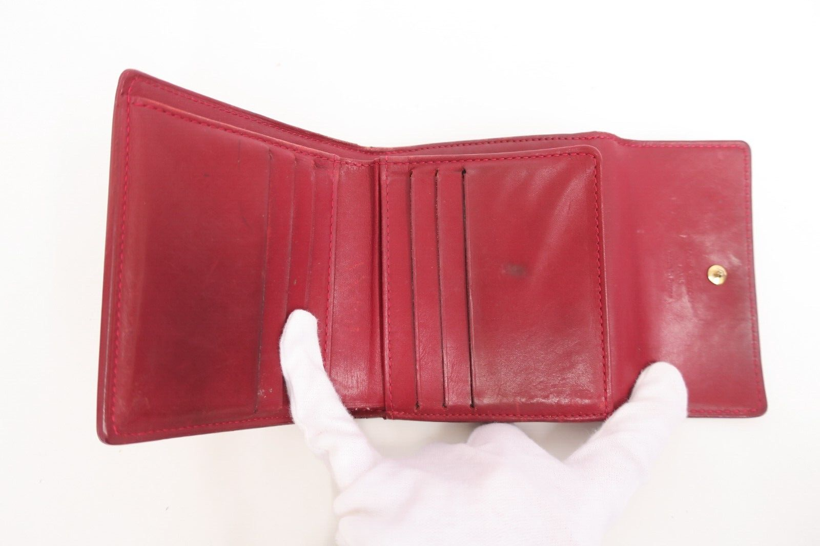 Authentic LOUIS VUITTON Monogram Vernis Bifold Elise Leather Wallet ...