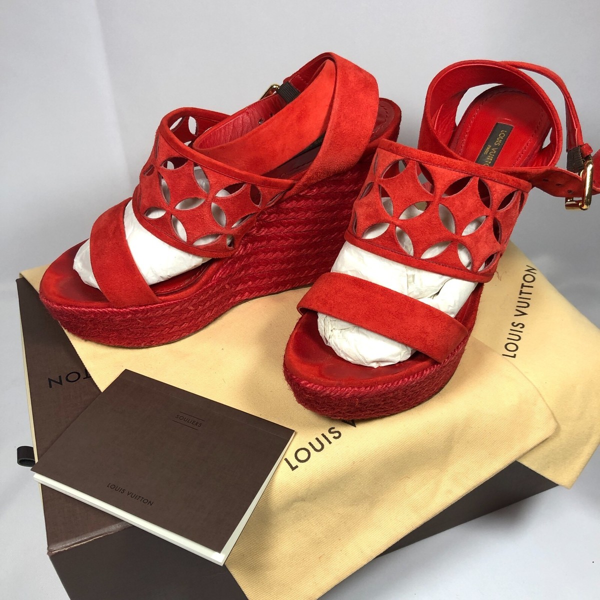 ルイビトン　ミュール　37.5 LOUIS VUITTON(ルイヴィトン) / サンダル/37.5/GRY/キャンバス