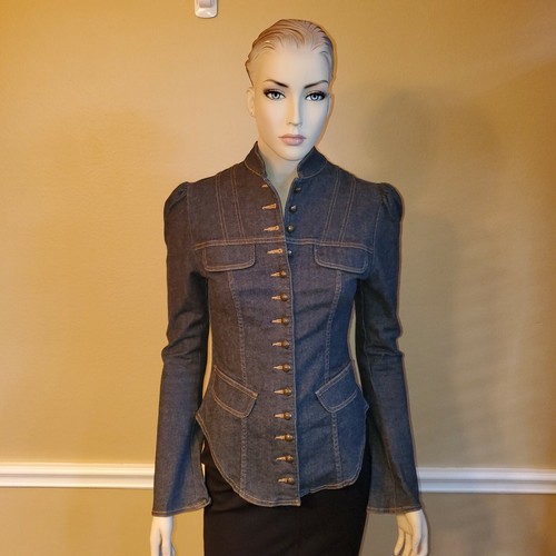 Sass \u0026 Bide Peplum Denim Jacket Size 4 