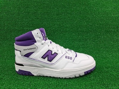 New Balance 650 High White Purple Grey Sneakers Retro Shoes Men's