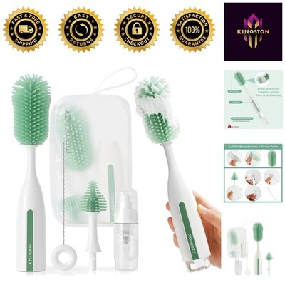 Innovative Bottle Brush Kit Pro - Travel-Friendly Deep Cleaning Solution, Green