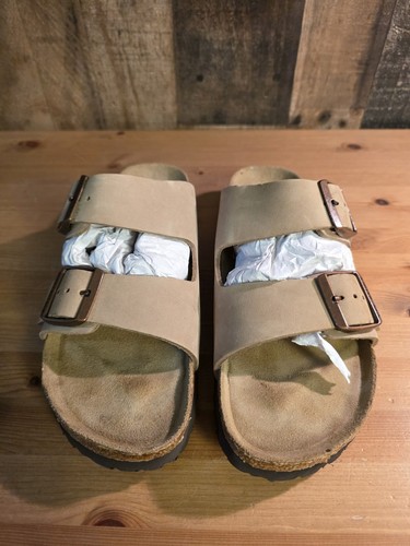 Birkenstock 39 Arizona BS Leather TABACCO BROWN ~ US L8 - M6 Sandals Narrow Fit - Picture 4 of 12