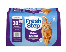 Fresh Step Multi Cat Clumping Litter Febreze 38lb 4 Pack Easy Pour