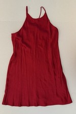 Vintage 90’s Red Satin Sleeveless Dress Size 7/8 Y2K All That Jazz Elegant Party