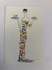 Girl Lady Woman Paris Fashion Ian Schrager Hotel Advertising Playing SWAP CARD