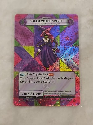 Cryptid Camp TCG JoLT Serialized Salem Witch Spirit 007/021 Alpha 01/31