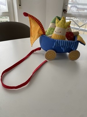 HABA Babyspielzeug Traumreise Softmobil Nachziehboot  