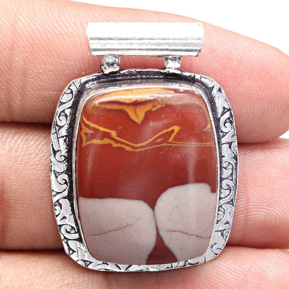 Pendant Designer Jasper Gemstone Gift For Her Silver Jewelry 1.5
