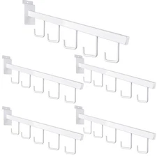 5 Hooks Slatwall Hooks Accessories 5 Pack 13.7 Inch Heavy Duty Waterfall Slat...