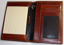 UNUSED W/DEFECT BOSCA LEATHER POCKET ORGANIZER/NOTEBOOK/CREDIT CARD WALLET! USA!