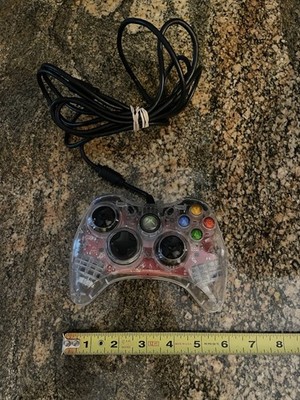 Xbox 360 Afterglow Controller Model PL-3602 Wired Video Game Orange Clear Tested