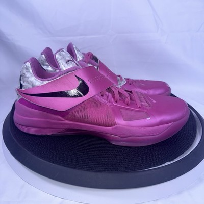 Nike Zoom KD 4 Aunt Pearl Pink Low Top Lace-Up Strap Sneaker 473679-601 12 Flaws