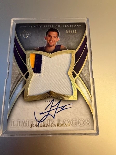 2006-07 Exquisite Collection Limited Logos Jordan Farmar 9/50 - Lakers
