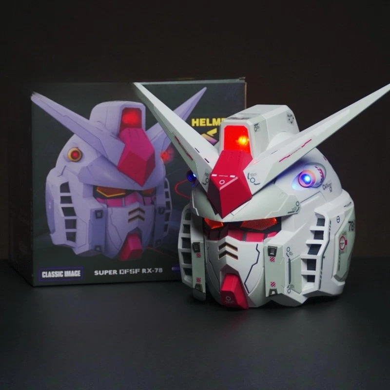 Gundam Helmet Cosplay Headgear Light - Up With Sound Effects Collectible Gift - Image 2 of 4