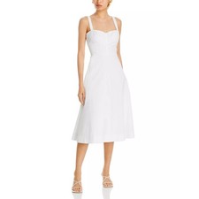Veronica Beard Women White Cotton Aila Fit & ...