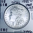 1885 O BU GEM MORGAN SILVER DOLLAR UNC MS+++ U.S. MINT RARE COIN 7446