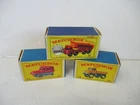 Matchbox Lesney Regular EMPTY BOXES #17 Hoveringham, #35 Snow Trac, #49 Unimog