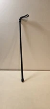 Vintage Beaufort Equestrian Black Leather Riding Crop 24" - Made in England