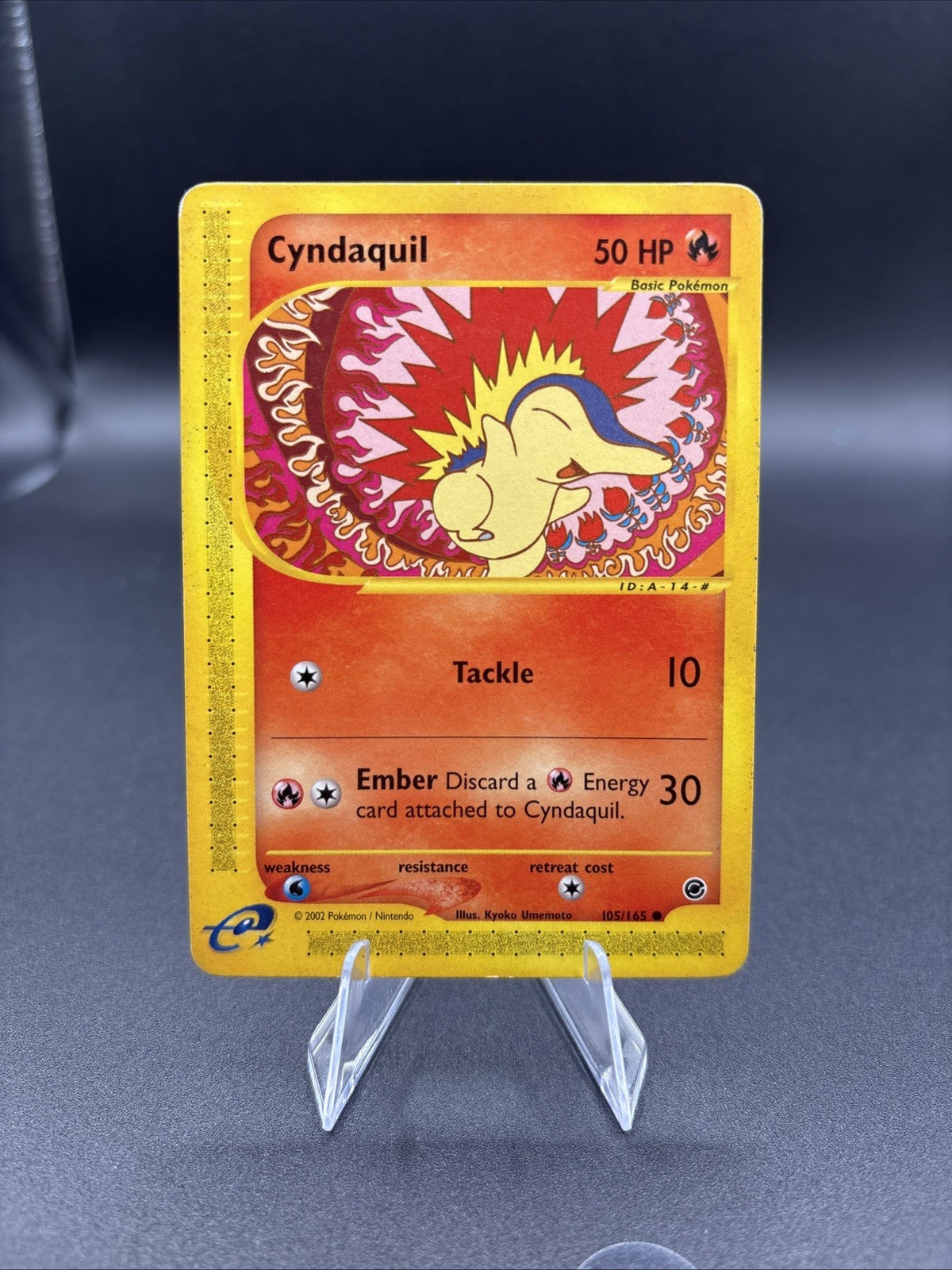 Cyndaquil 105/165 Expedition Base Set Vintage Pokémon 2002 E Reader