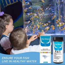 9 in 1 Water Test Kit 100 Strips, Home Water Quality Test for Tap AQUARIUM POOL