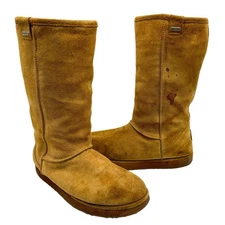 Emu Australia 9 Paterson Hi Waterproof Suede Leather Sheepskin Tall Winter Boots