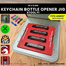 xTool F1 Keychain Bottle Opener Jig | Fiber Laser Engraving Template