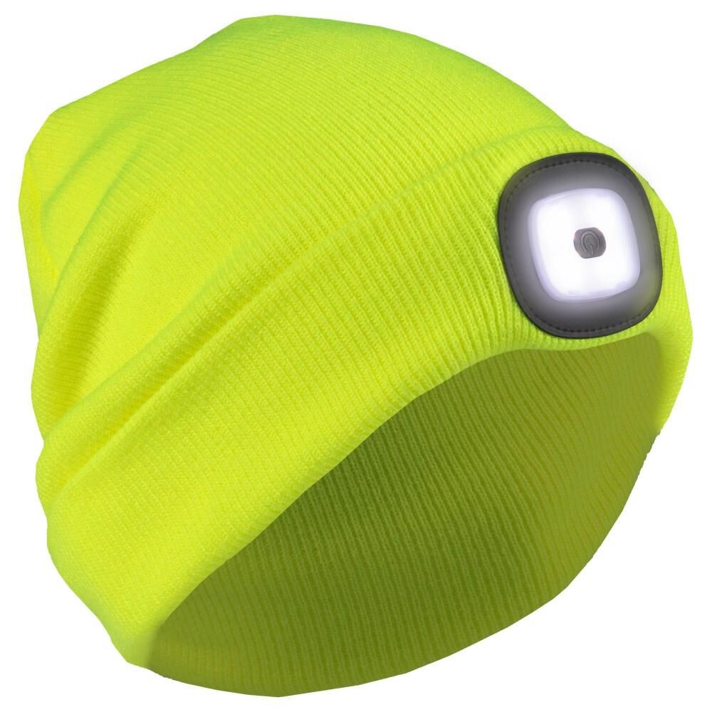Вязаная шапочка Erb S109 со светодиодной подсветкой Hi-Viz Lime Одного размера Подходит большинству 3090₽