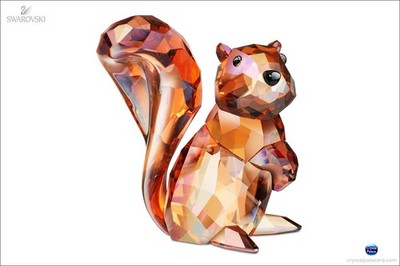 Swarovski Kristall ''KUPFERHÖRNCHEN'' Neuwertig - OVP