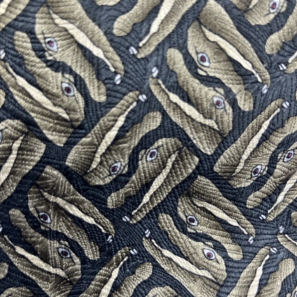 Corbata The Nature Conservancy Hombre Cocodrilo Novedad 100% Seda De Colección 3.75x58 Foto 2 de 4