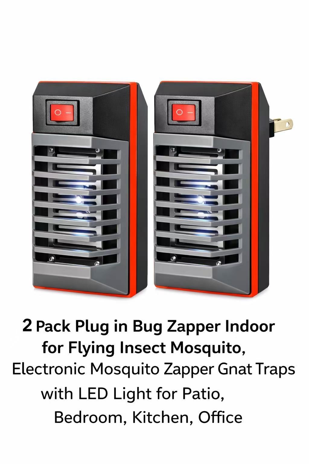 2Pack Plug-In Bug Zapper&ndash;Indoor Electronic Mosquito & Flyi