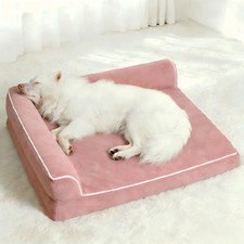 Orthopedic Dog Bed with Pillow L-Shape Dog Sofa for Large Medium Dogs, Dogs C...