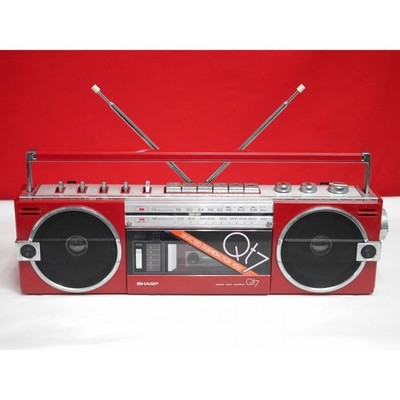 Sharp QT-7R Vintage Boombox Radio Cassette Player New Belt Tested