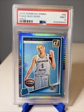 PAIGE BUECKERS HOLO RATED ROOKIE #86 WINGS RC 2025 DONRUSS WNBA PSA 9