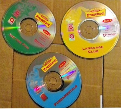 Jump Start Advance Preschool  PC Game Knowledge Adventure 3 CD set VERY GOOD 