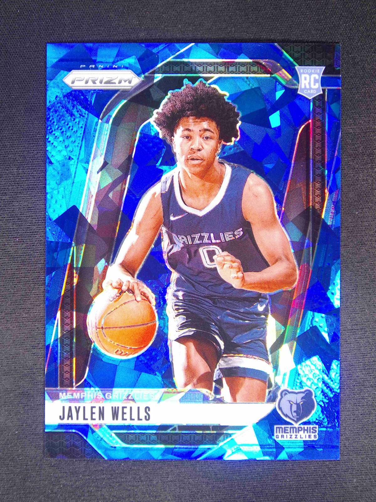 2024-25 Panini Prizm Jaylen Wells #239 RC Rookie Blue Ice /125