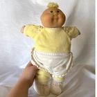 Vintage 1982 Cabbage Patch Kids Doll Coleco Xavier Roberts Yellow Velour Outfit