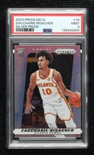 2024-25 Panini Prizm Deca Silver Prizm Zaccharie Risacher #76 PSA 9 MINT 4o1