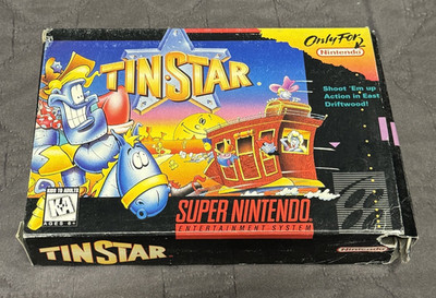 Tin Star  *  Snes Box Only * Super Nintendo Original box