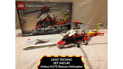 LEGO Technic: Airbus H175 Rescue Helicopter (42145), Contains Box and Manual