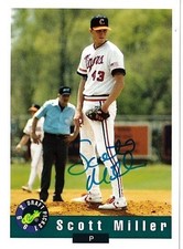 Scott Miller Clemson 1992 Classic Baseball Draft Picks signed autographed card