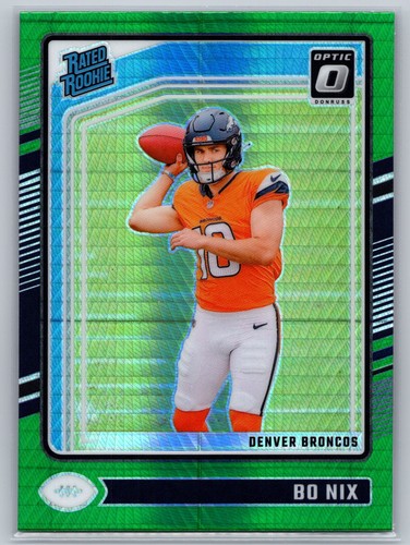 2024 Donruss Optic #209 Bo Nix Green Hyper