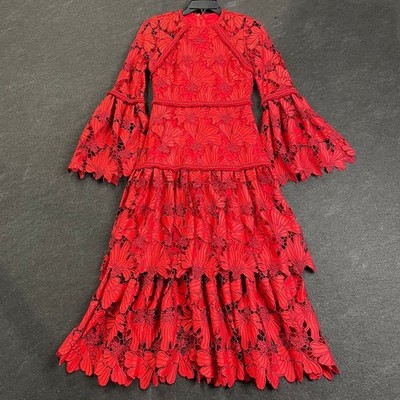 ALEXIS Fransisca Lace Dress Women's Size XS Scarlet Lace