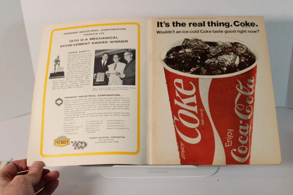 1971 Indy 500 Race Car Program! Indianapolis Auto Racing Indycar Al Unser Sr Win - Image 4 of 4