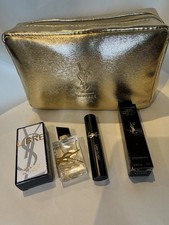 YSL Gift Set Includes Libre EDP7.5ml,mini MascaraLibre Gold Vanity couture case