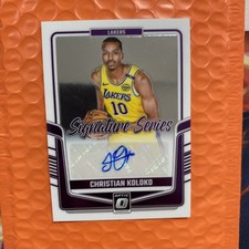 2024-25 Panini Donruss Optic Christian Koloko Signature Series AUTO