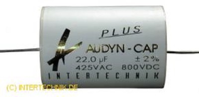 Audyn-Cap MKP Film Capacitor 1.00uF 800VDC 2% | Intertechnik 1341757 For Audio & Electronics