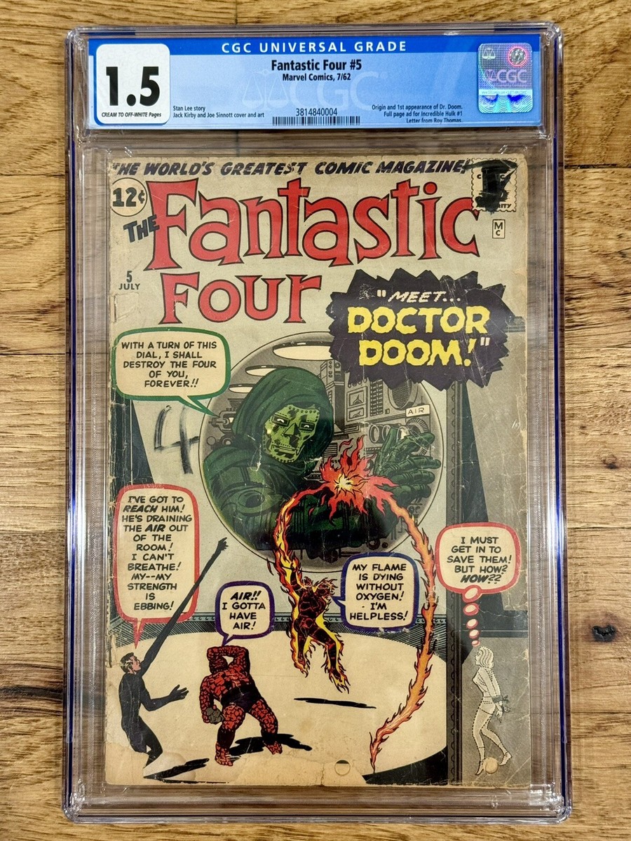 Fantastic Four #5 Marvel 1962 CGC 1.5 1st Appearance of