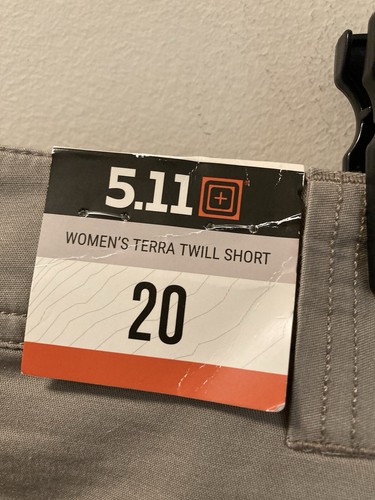 5.11 Tactical Women's Terra Twill Short Khaki size 20 NWT - Picture 7 of 11