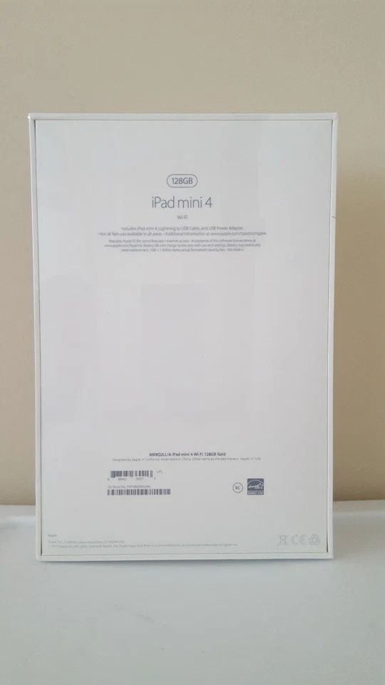 Gold Apple iPad Mini 4 128GB, MK9Q2LL/A, Wi-Fi, 7.9in (Worldwide Shipping) - Image 3 of 3